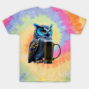 Owl with a beer mug T-Shirt